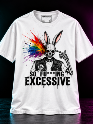 Camiseta FUA CHAVAL con calavera arcoíris Head Shot