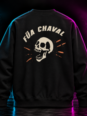 Sudadera neón con calavera vintage Sudadera Calavera