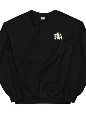 unisex-crew-neck-sweatshirt-black-front-6a3d6e310680c.jpg Sudadera unisex FÜA CHAVAL